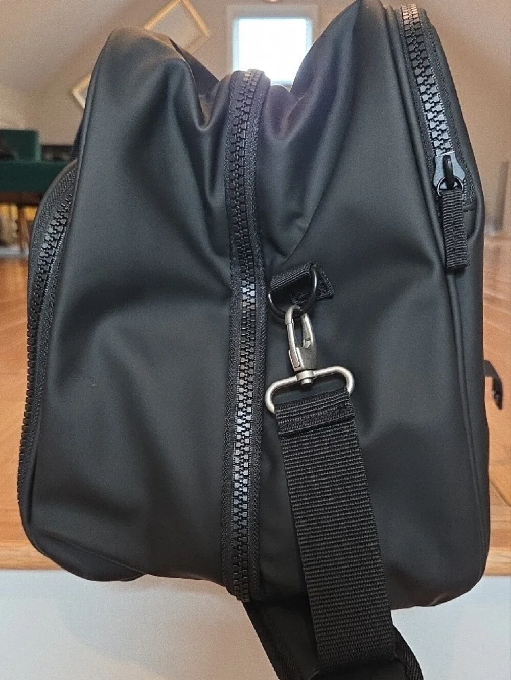 LEXUS Black Travel Duffle Bag with Shoulder Strap